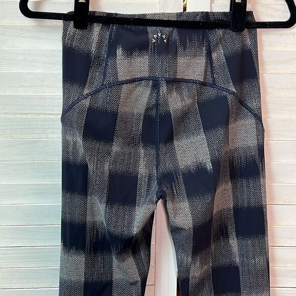 Varley Anthropologie Meadow Fragment Check Leggings Tights Small - Picture 6 of 10